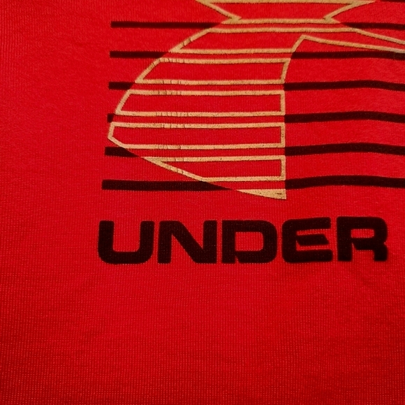 Under Armour boys size XS red long sleeve heat gear shirt VGUC - Picture 2 of 4